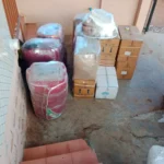 Packed household goods wrapped and boxed for relocation in Paramakudi